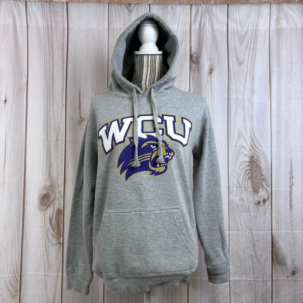 Western Carolina WCU Catamounts Hoodie Collegiate Pullover Gray Size Small